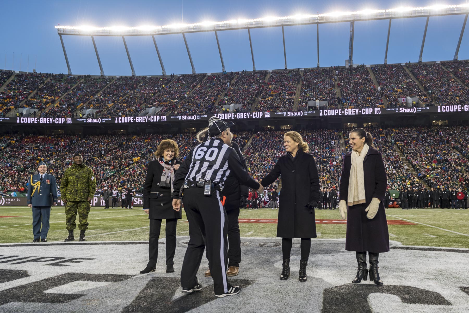 106th Grey Cup Championship Game in Edmonton The Governor General of