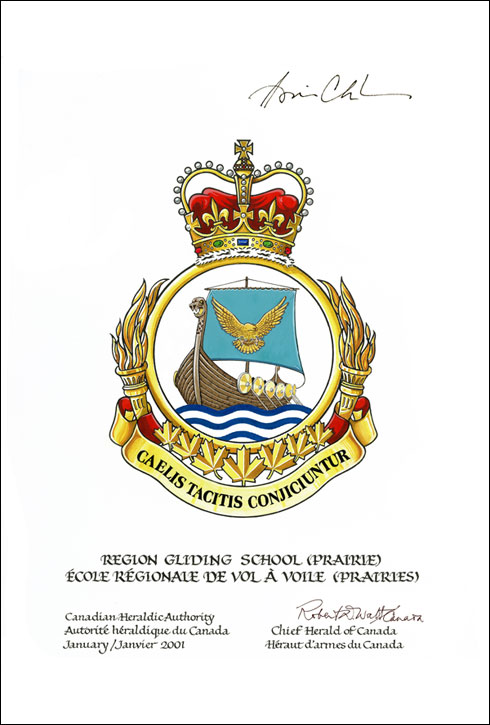 Approval of the Badge of Region Gliding School (Prairie)