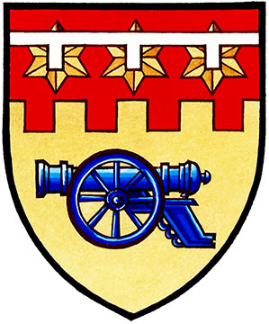 Armoiries brisées de Dorothy Elizabeth Scott Anderson, fille d'Edward Cecil Scott