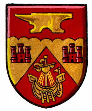 Armoiries brisées d'Erin Melissa Johannson Smith, fille d'Ernest Roderick Smith