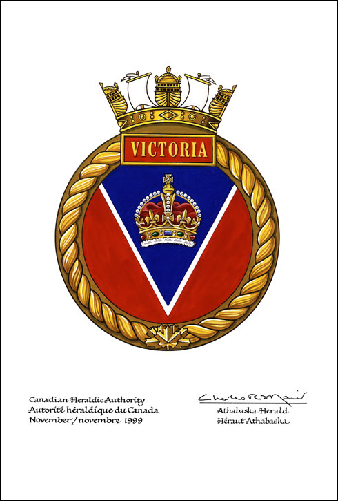 Approval of the Badge of H.M.C.S. Victoria