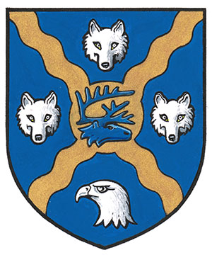 Differenced Arms for Wallace Jane Mary MacKay Hungerford, child of Vallance Jane Florence Dimsdale Knott Hungerford