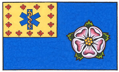 Flag of the Paramedic Chiefs of Canada (Alberta)