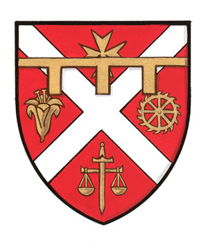 Differenced Arms for Catherine Anne Morin, daughter of André Albert Morin