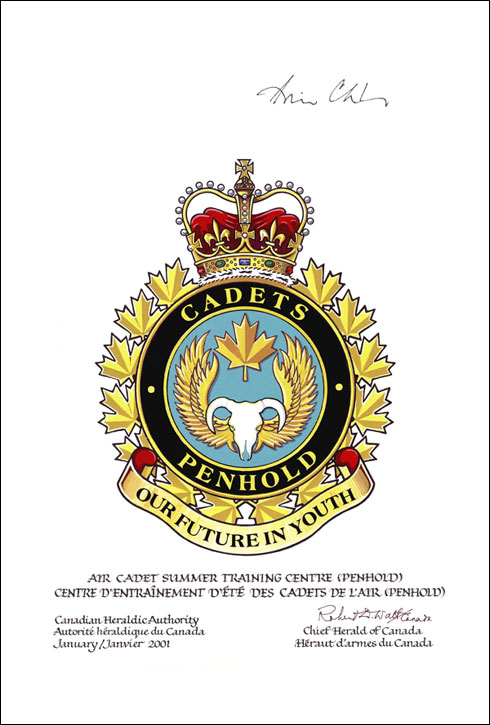 Approval of the Badge of the Air Cadet Summer Training Centre (Penhold)