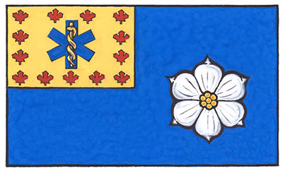Flag of the Paramedic Chiefs of Canada (British Columbia)