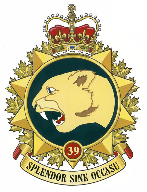 Letters patent approving the Badge of 39 Canadian Brigade Group