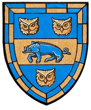 Armoiries brisées de Tamara Rae Jonson Shepherd, fille de Halvar De La Cluyse Jonson