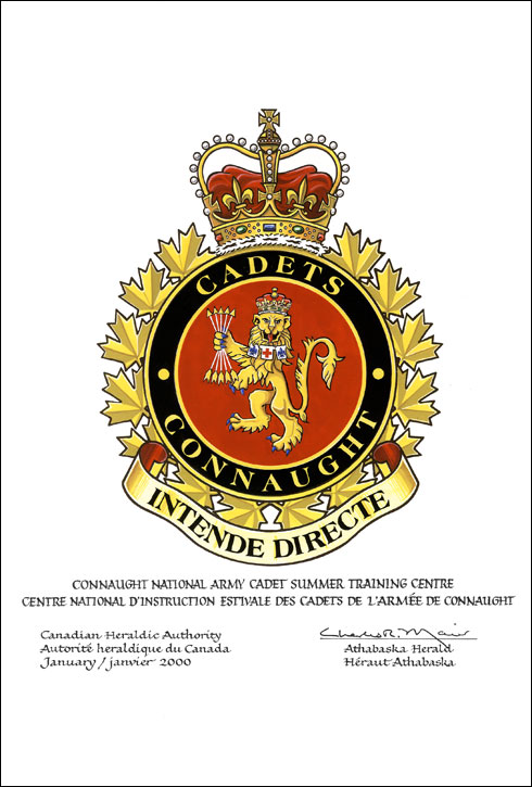 Approval of the Badge of the Connaught National Army Cadet Summer Training Centre