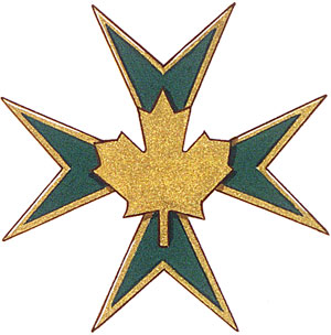 Badge of The Military and Hospitaller Order of Saint Lazarus of Jerusalem in Canada
