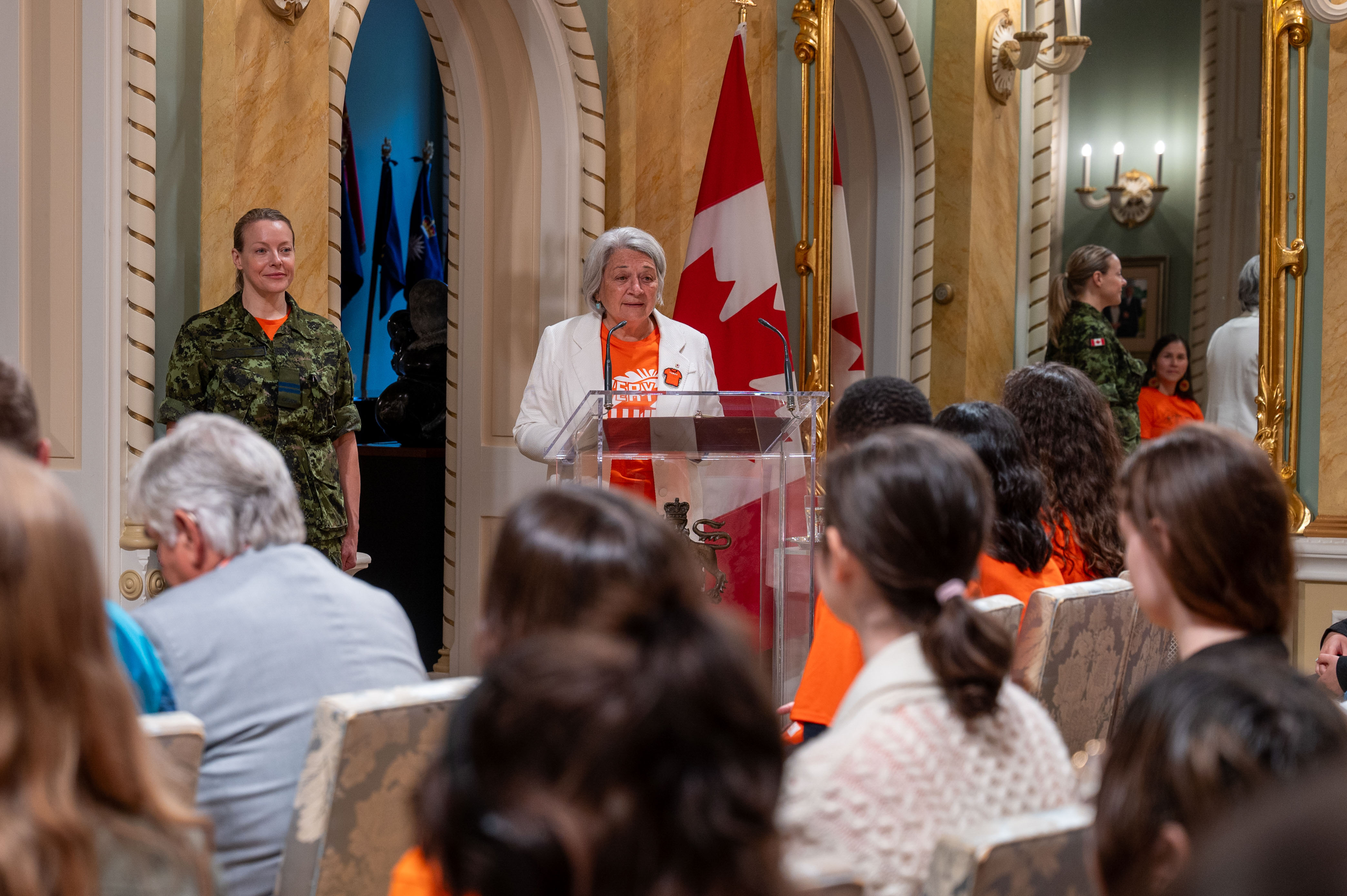 Governor General Mary Simon delivers her remarks