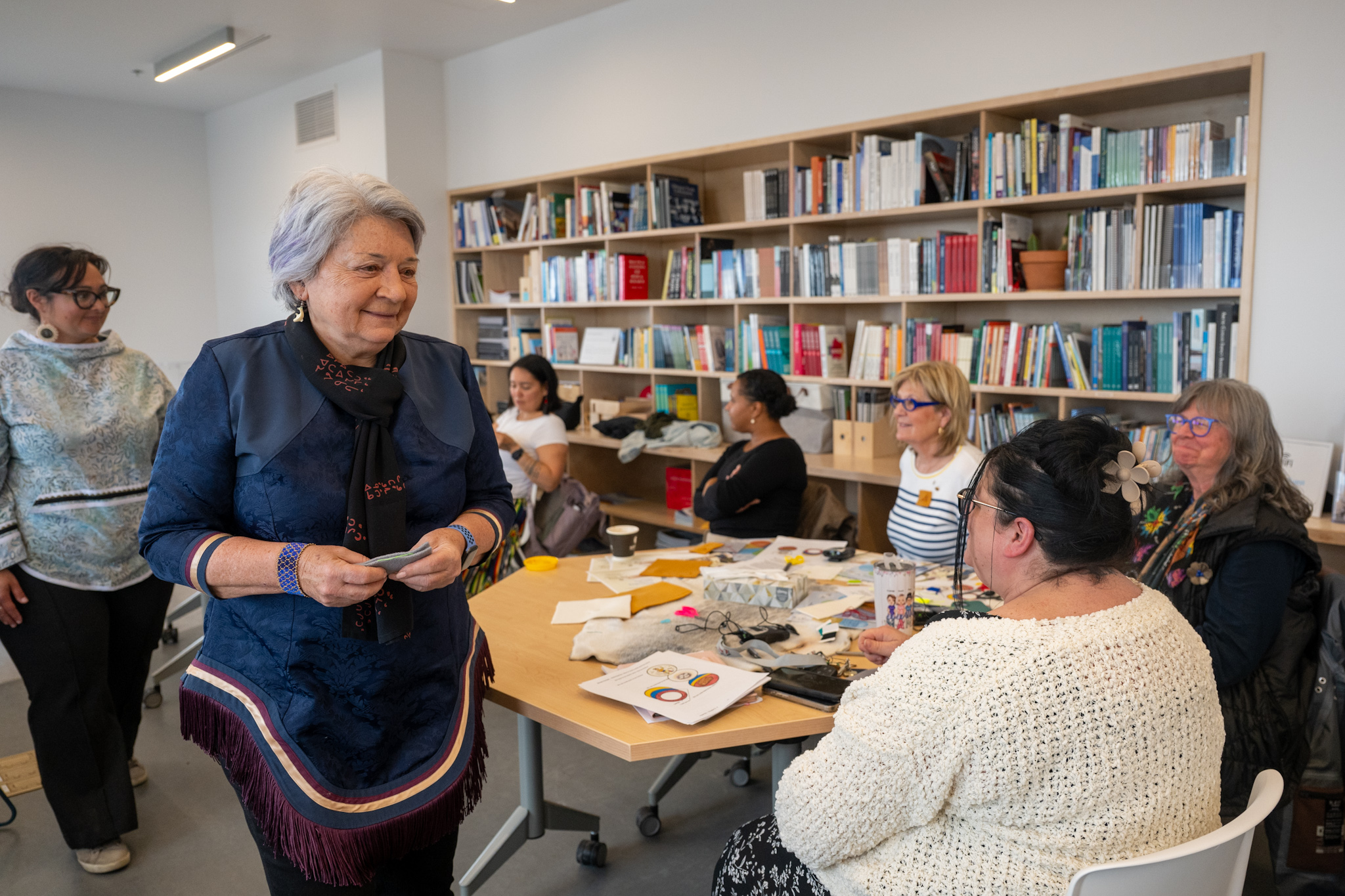 Governor General Mary Simon visiting the Inuusirvik Community Wellness Hub.