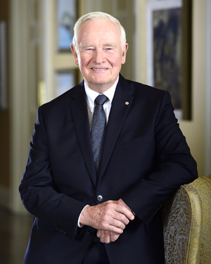 His Excellency the Right Honourable David Johnston, C.C., C.M.M., C.O.M., C.D., Governor General and Commander-in-Chief of Canada