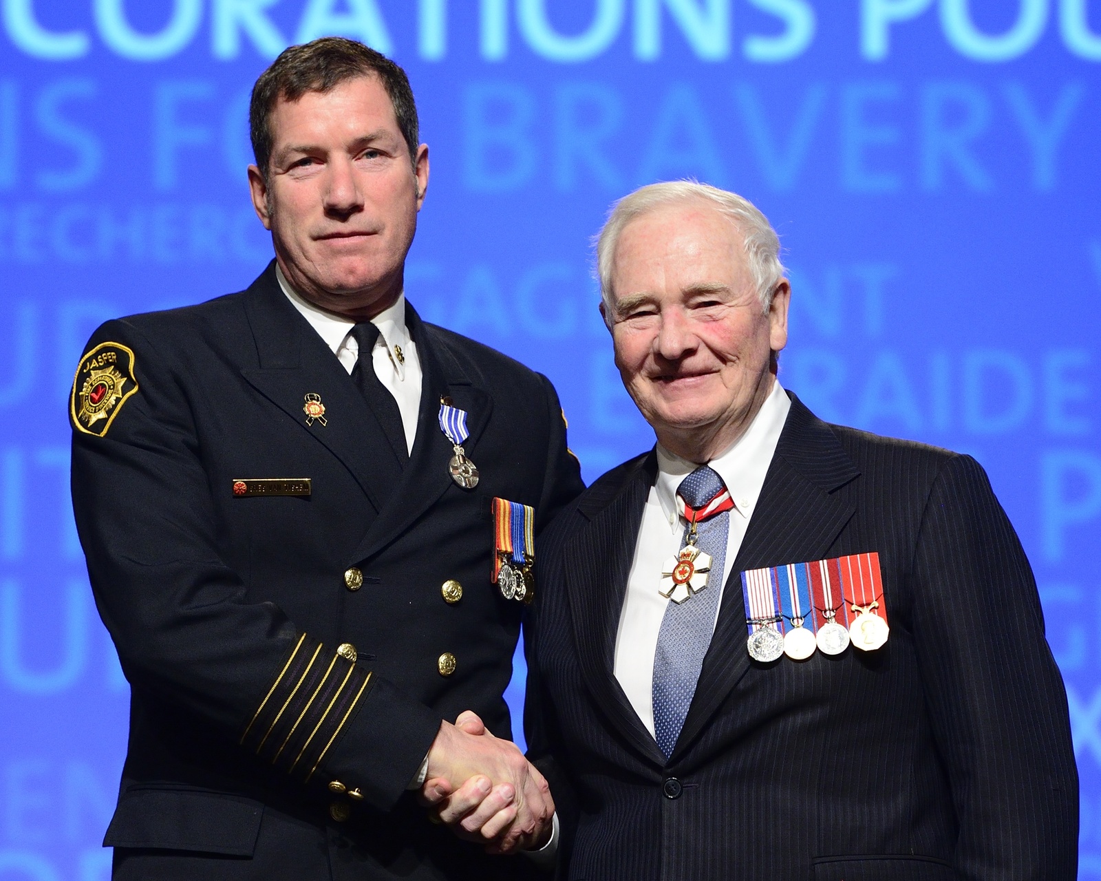 Gregory C. Van Tighem and Governor General David Johnston