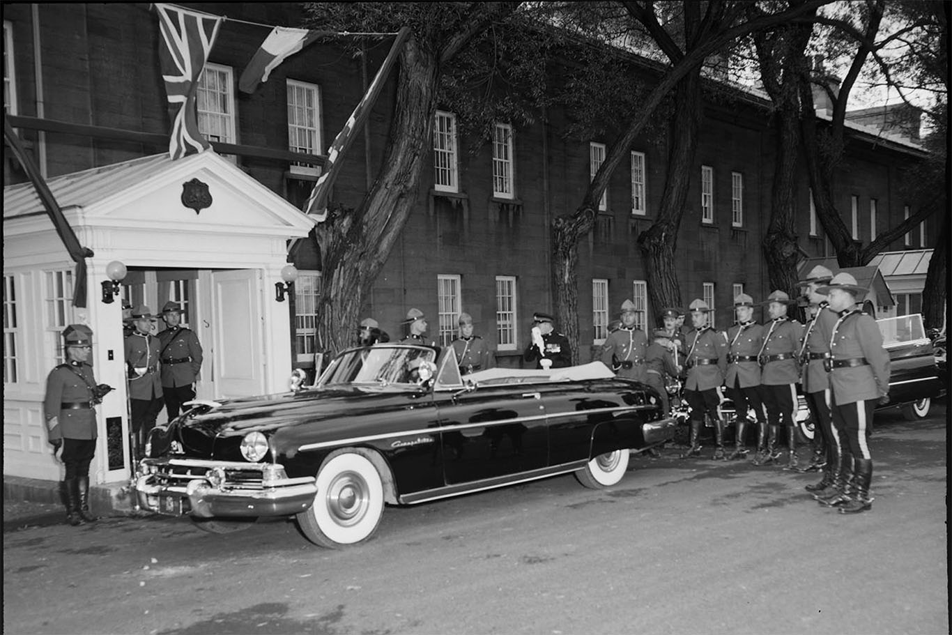 Princess Elizabeth in Front of the Porch of the Residence of the Governor General at the Citadelle, 1951