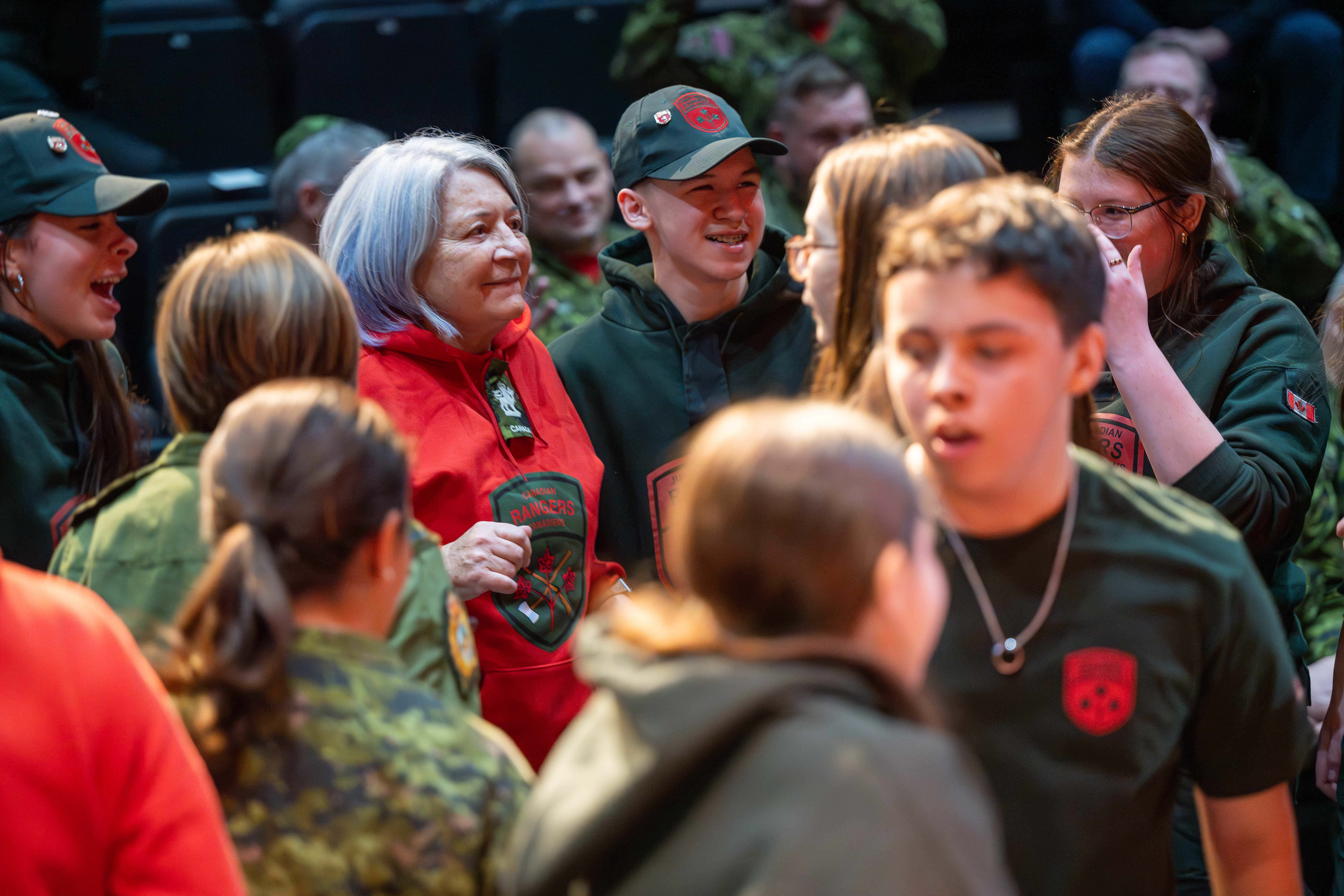 Governor General Mary Simon watches a cultural performance