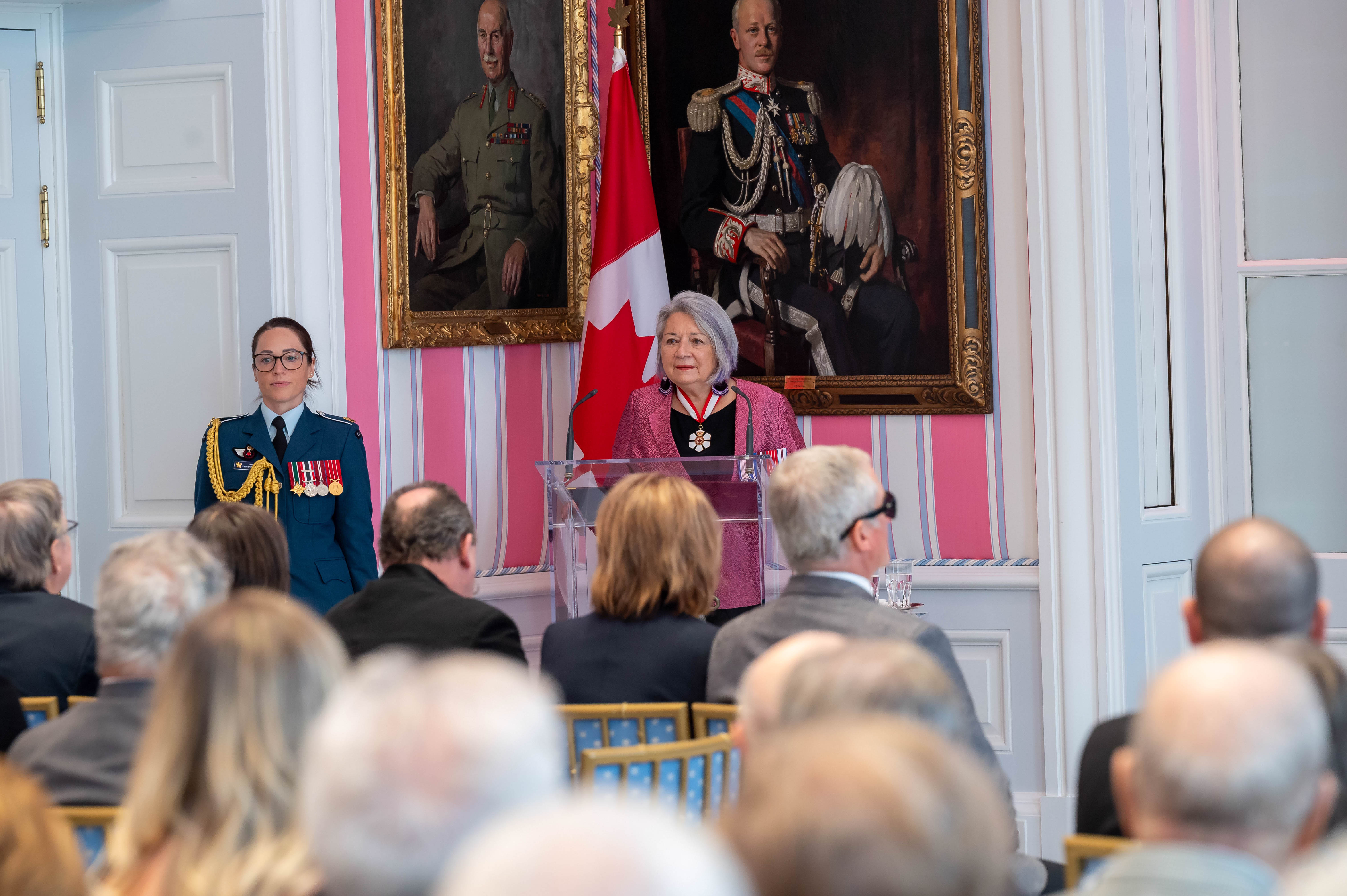 Governor General Mary Simon delivers her remarks