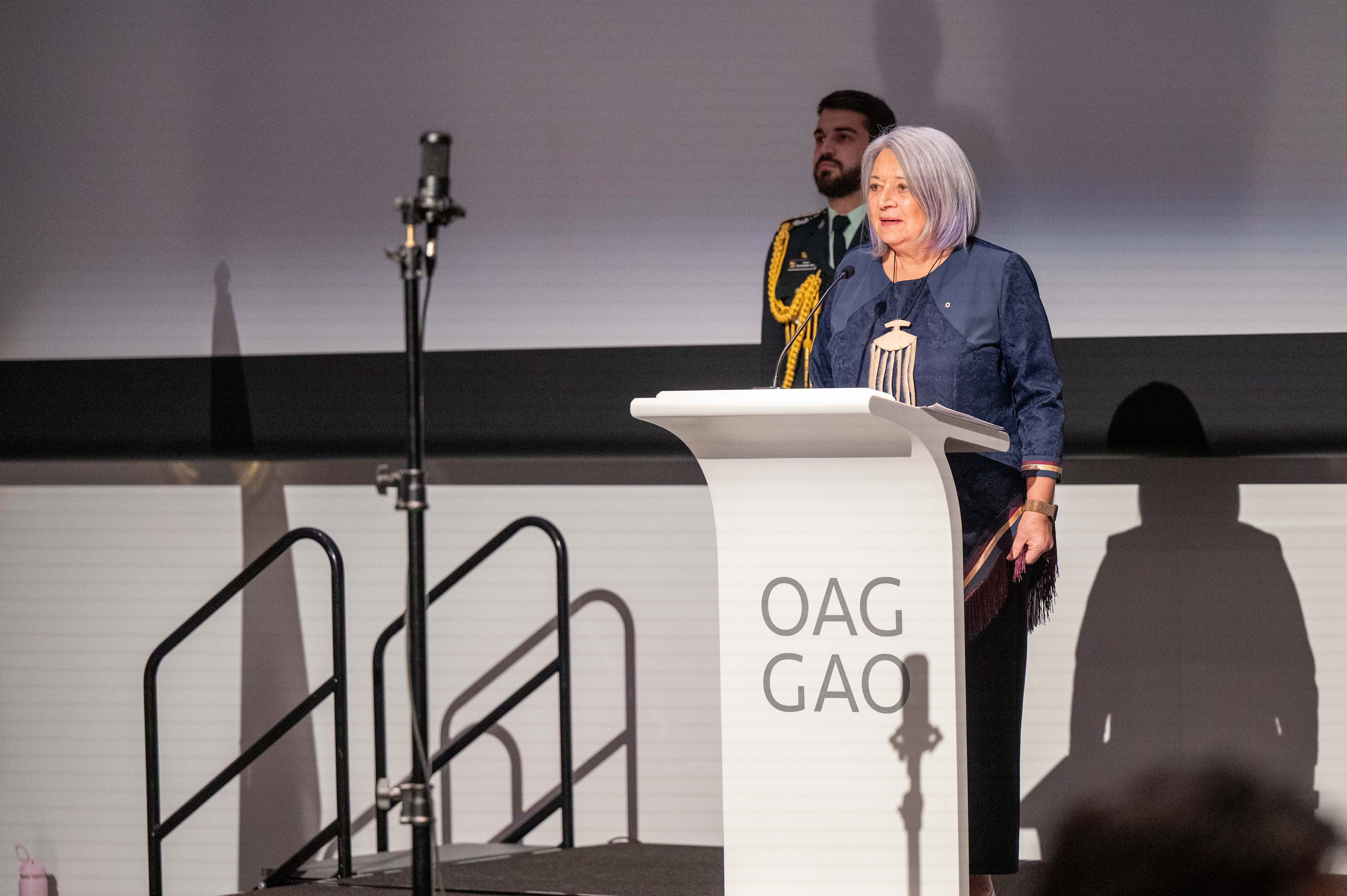 La gouverneure générale Mary Simon prononce son discours