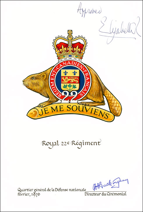Drapeau Canada 2 x 3 - Royal 22e Régiment