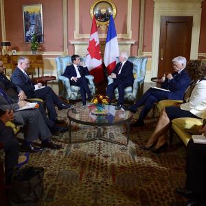 Rencontre avec le premier ministre de la France