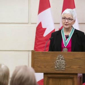Hélène Lee-Gosselin is delivering remarks.