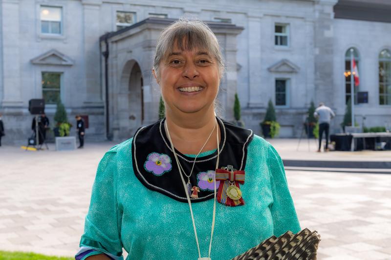 Mim Harder, recipient of the Sovereign's Medal for Volunteers