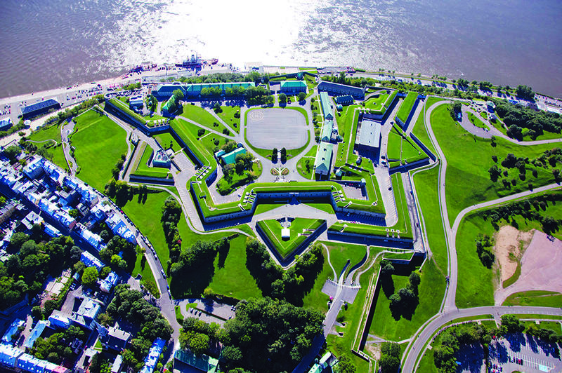 Vue aérienne de la Citadelle de Québec