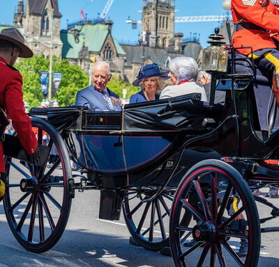 Their Excellencies accompanying Their Majesties in the landau.
