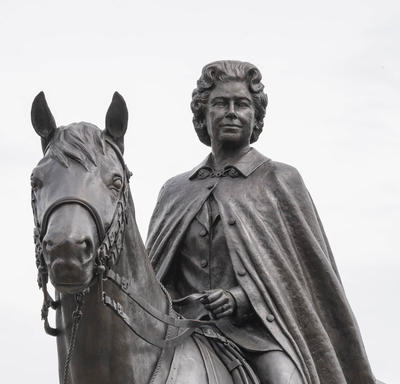The Queen Elizabeth II Equestrian Monument. 