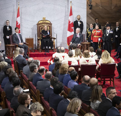 The Governor General delivered the speech from the throne. 