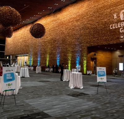 A photo taken inside the Vancouver Convention Centre.