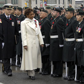 Governor General  unveils the Valiants Memorial at Confederation Square in Ottawa