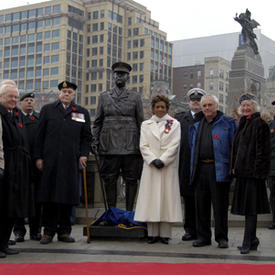 Governor General  unveils the Valiants Memorial at Confederation Square in Ottawa