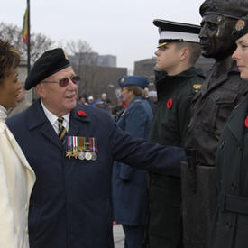 Governor General  unveils the Valiants Memorial at Confederation Square in Ottawa