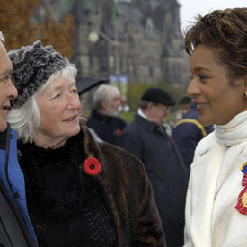 Governor General  unveils the Valiants Memorial at Confederation Square in Ottawa