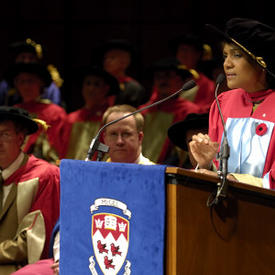 Governor General  receives honorary doctorate of Letters from McGill University in Montreal