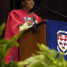 La gouverneure générale reçoit un doctorat honorifique en lettres de l’Université McGill à Montréal