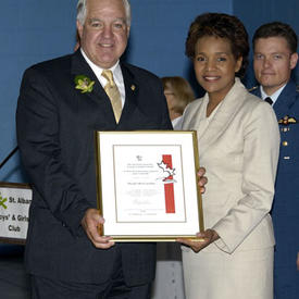 Presentation of the Governor General’s Caring Canadian Award, at the St-Alban’s Boys and Girls Club in Toronto
