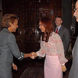 Visite officielle de la gouverneure générale en Argentine - Rencontre avec la présidente Cristina Fernández de Kirchner