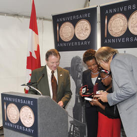 Ceremony marking the centennial of the Royal Canadian Mint
