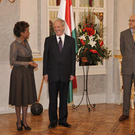 Visite d'État dans la République de Hongrie - Rencontre avec le président de la République de Hongrie