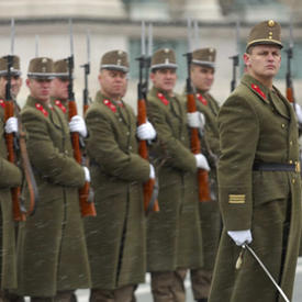 Visit to the Tomb of the Unknown Soldier at Heroes' Square in Budapest