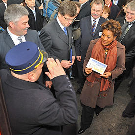 Visite de l’usine d’assemblage de wagons de Bombardier