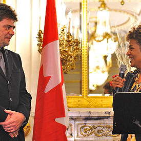 Reception with members of the Canadian community in Hungary