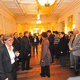 Reception with members of the Canadian community in Hungary