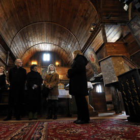 Visit to the Articular Wooden Church in Hronsek, Slovakia
