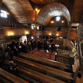 Visit to the Articular Wooden Church in Hronsek, Slovakia