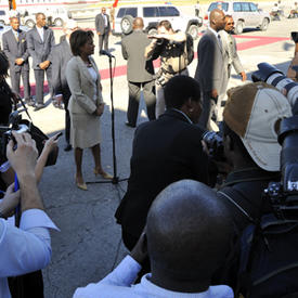 Working visit in Haiti: Official Welcome by the President His Excellency René Préval