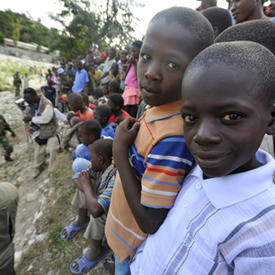 Visit to the disaster area of Ennery in the L'Artibonite region, in Haiti