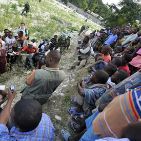 Visit to the disaster area of Ennery in the L'Artibonite region, in Haiti